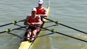 Damien Tollardo, rameur de Team Genève, lors des Championnats du monde U23 d'aviron